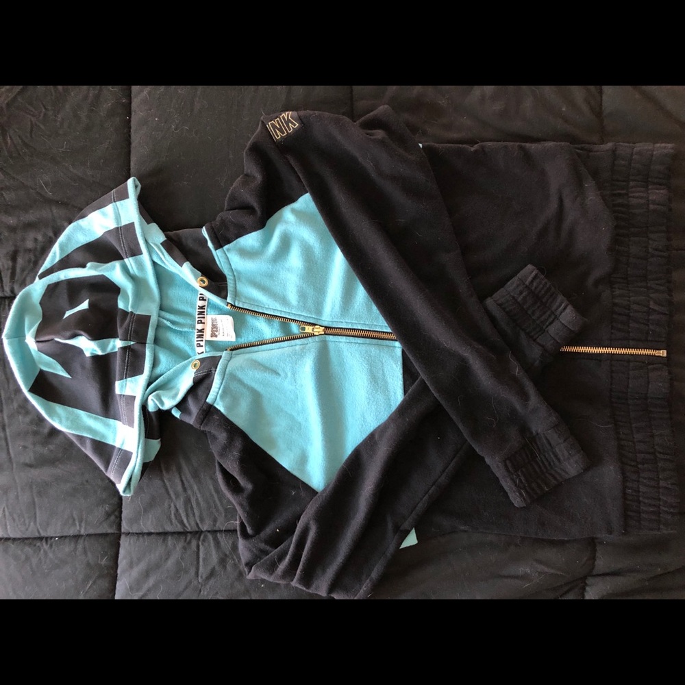 PINK zip up sweatshirt